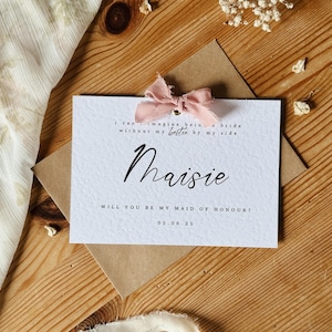 Carte de proposition personnalisée de demoiselle d'honneur, carte postale sera ma demoiselle d'honneur, cadeau de demoiselle d'honneur, cartes postales de proposition de mariage