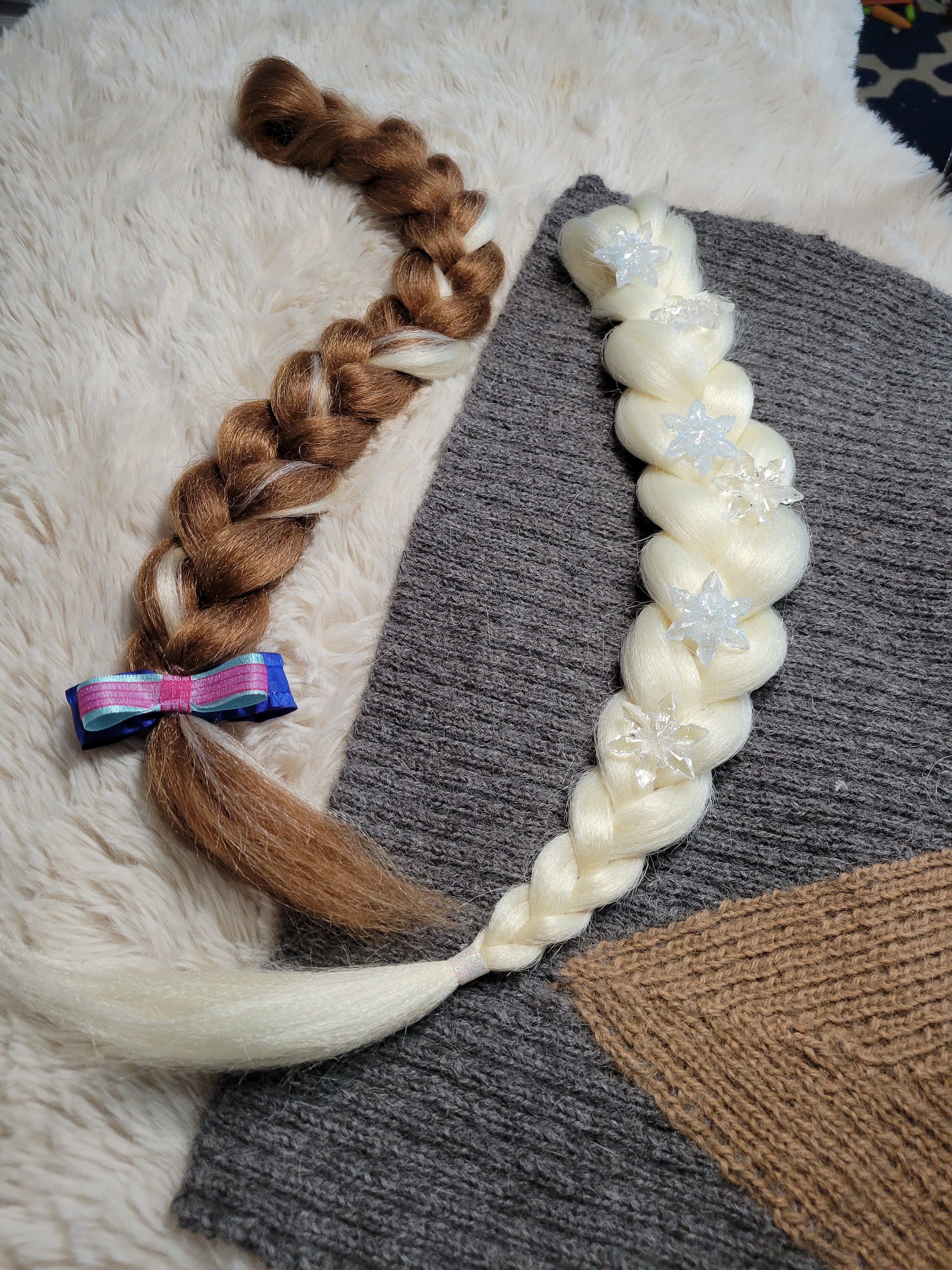 ACCESSORI CAPELLI FROZEN ELSA ANNA DISNEY ELASTICI CAPELLI CON