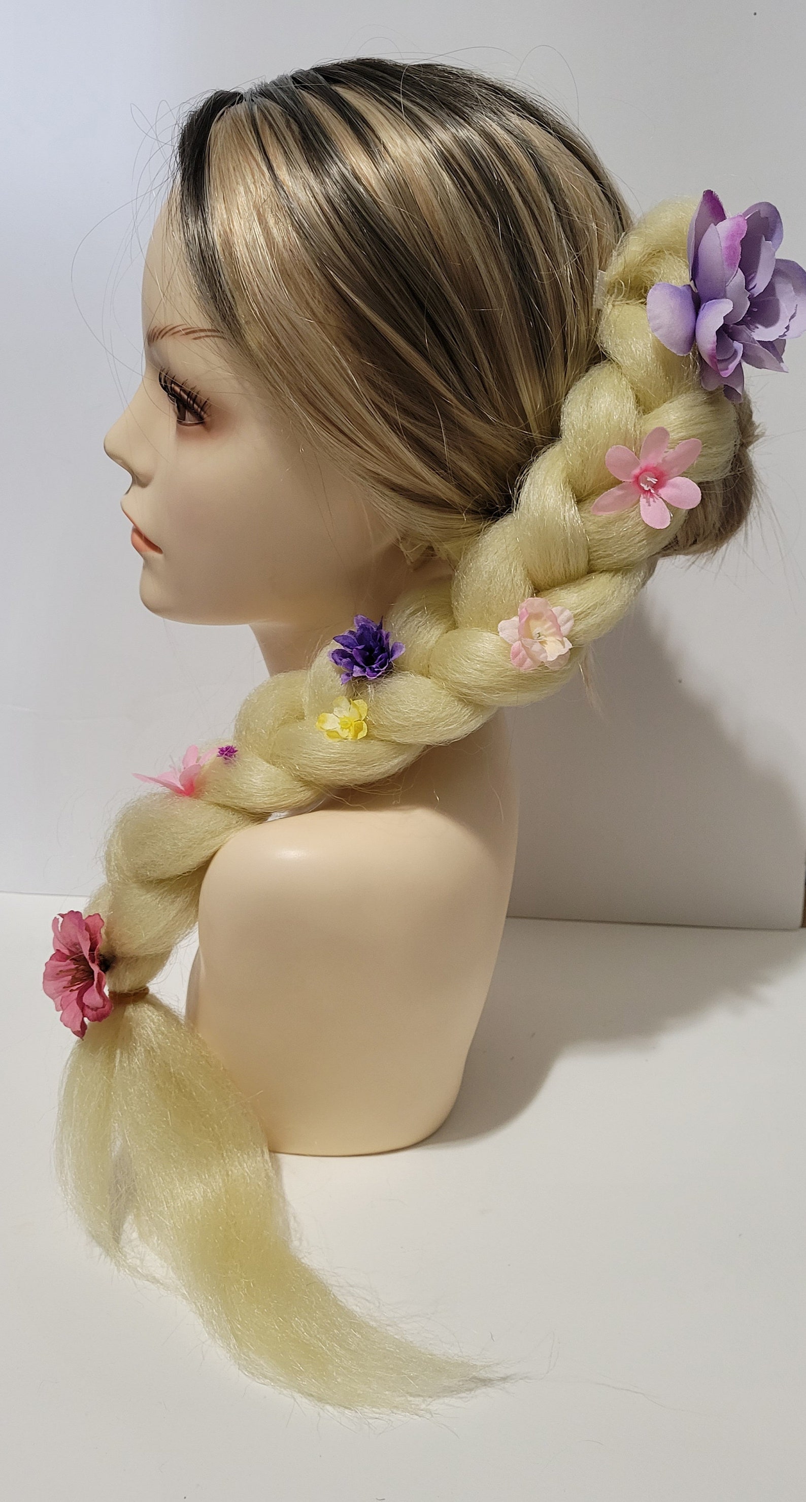 Rapunzel Tangled Floral Braid Hair Extension Etsy Il 1588xN.3459672921 50oh
