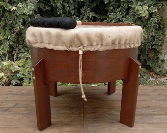 Cosmic Sound Pow Wow Drum Set - Giant 61, 71, 81 cm - Deep Resonance Single Skin Medicine Drum con bolsa y mazo - Ancestral Gathe