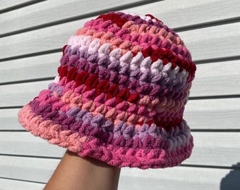 Puffy Crochet Scrap Bucket Hats - Etsy