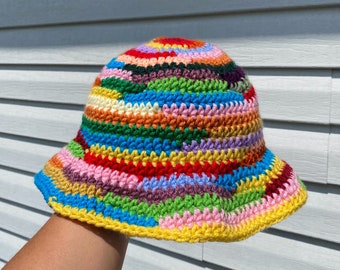 Crochet Scrap Bucket Hats