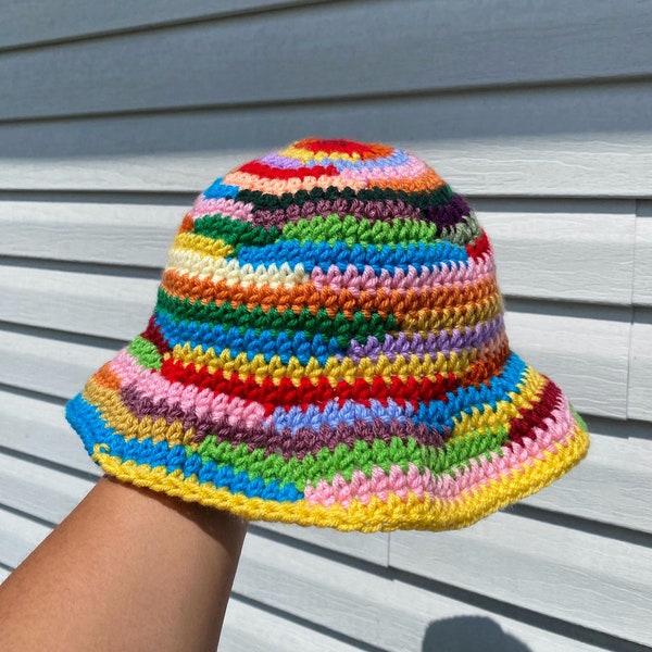Crochet Scrap Bucket Hats