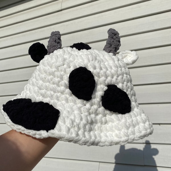 Crochet Cow Bucket Hat Pattern Etsy