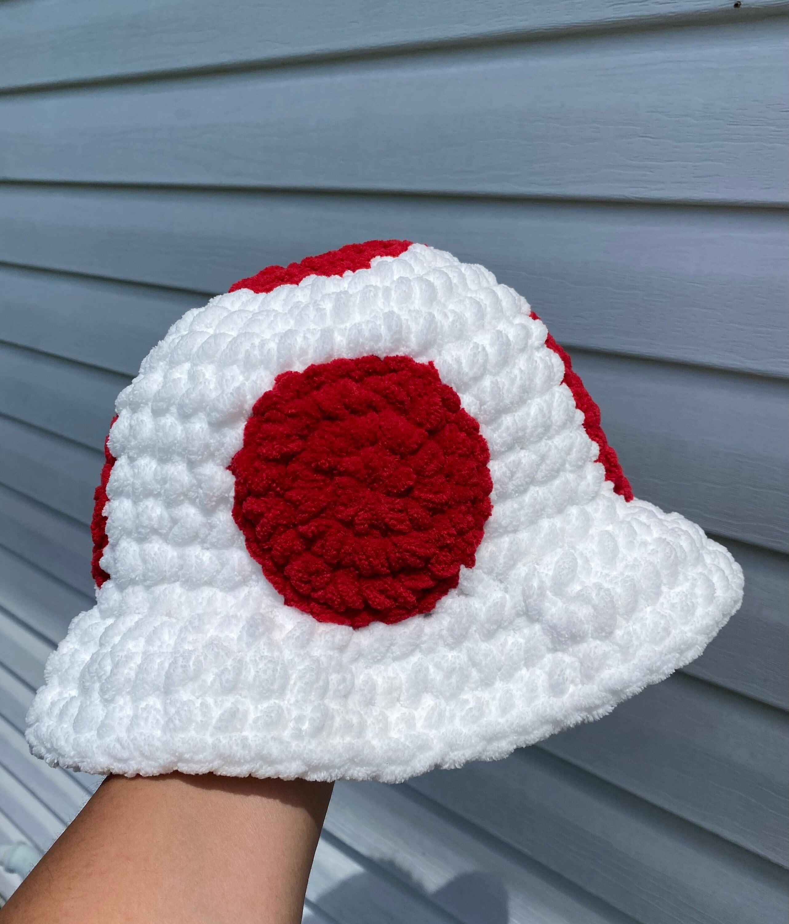 Hand Made By The Stitch Fairy My NieceCrochet Bucket Hat in Tan, White and Brown What do you think of this crochet summer hat pattern? main image 2
