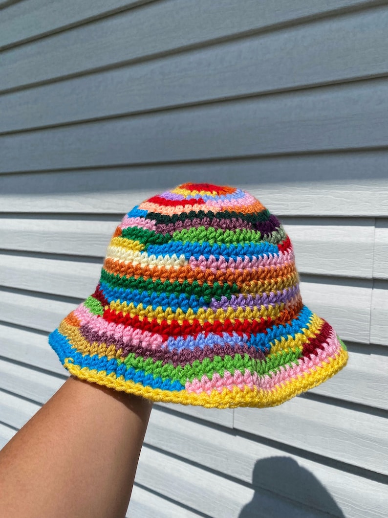 Crochet Scrap Bucket Hats Tutti Frutti