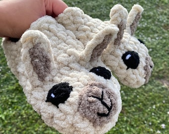 Crochet Puffy Animal Slippers