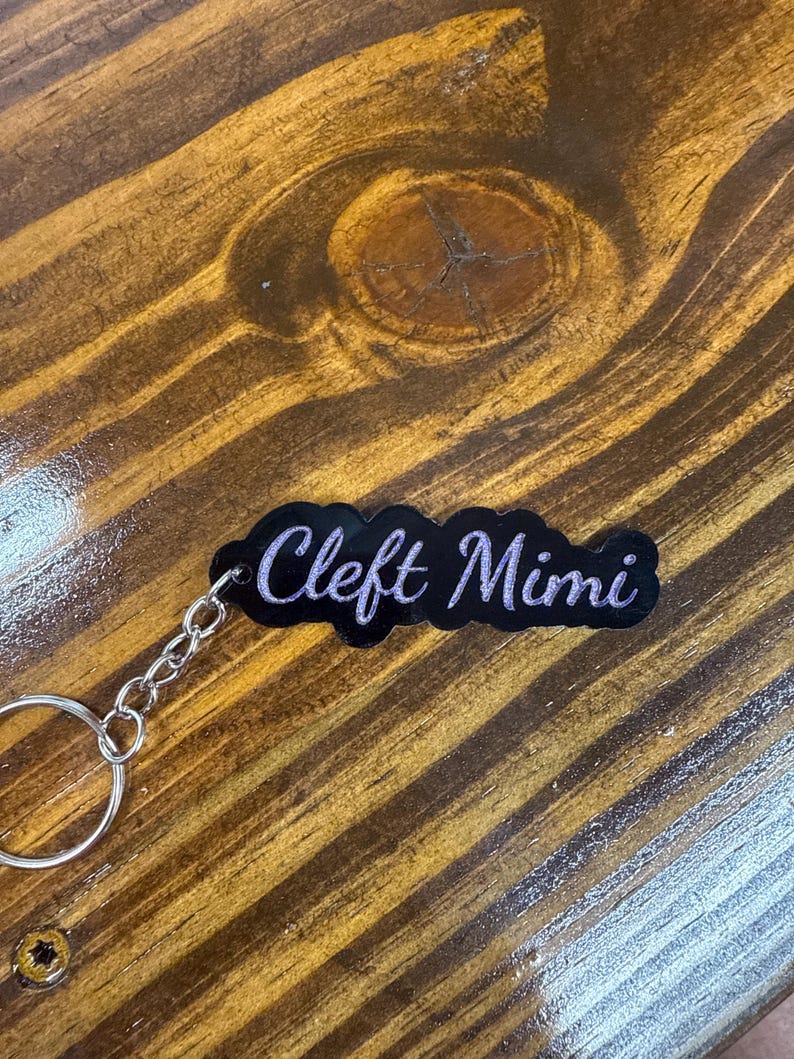Cleft Lip & Palate Key Chains - Cleft Mama - Cleft Daddy - Cleft Mimi ...