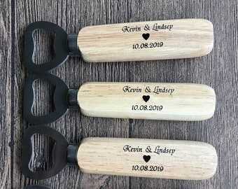 Bulk Personalized Bottle Opener | Wedding Favors | Rustic Wedding | Engraved | Wedding Gift | Farmhouse Wedding