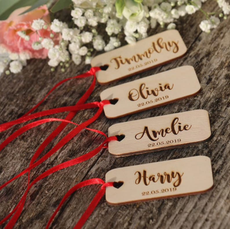 50 Wedding Name Tags Rustic Wedding Wedding Place Cards Etsy