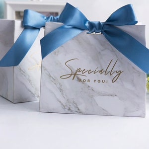 Classy Marble Favor Gift Bag | Wedding Gifts