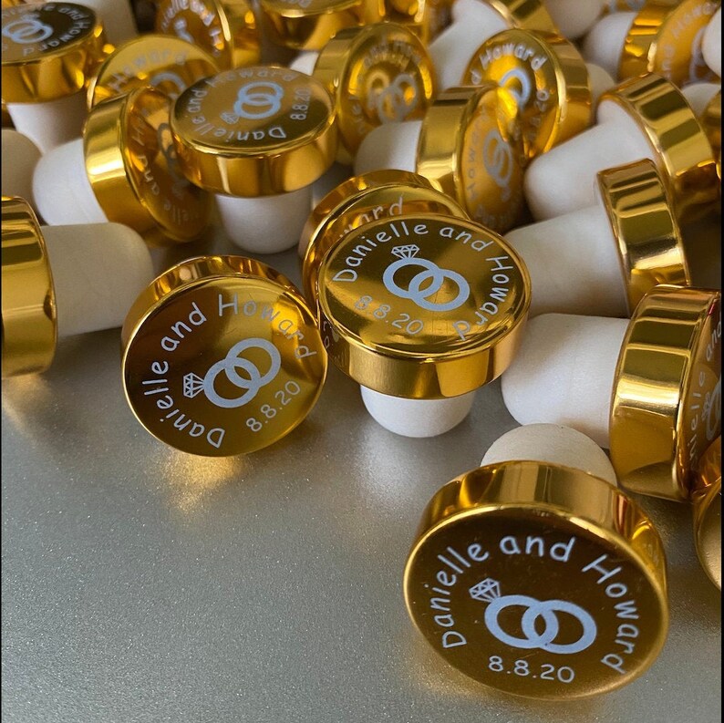 Bulk Personalized Wine Stopper Wedding and Party Favors Wine Etsy