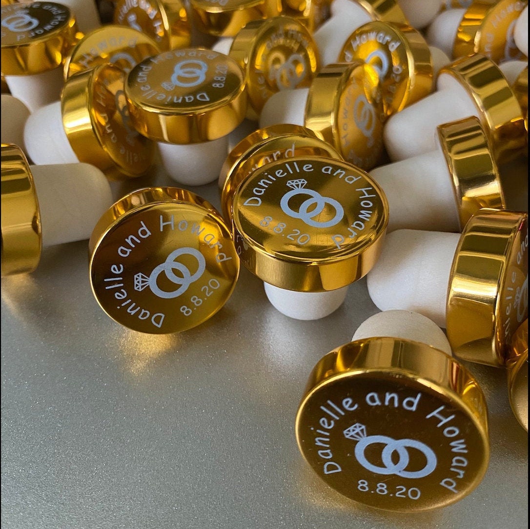 Bulk Personalized Wine Stopper Wedding and Party Favors Wine Etsy