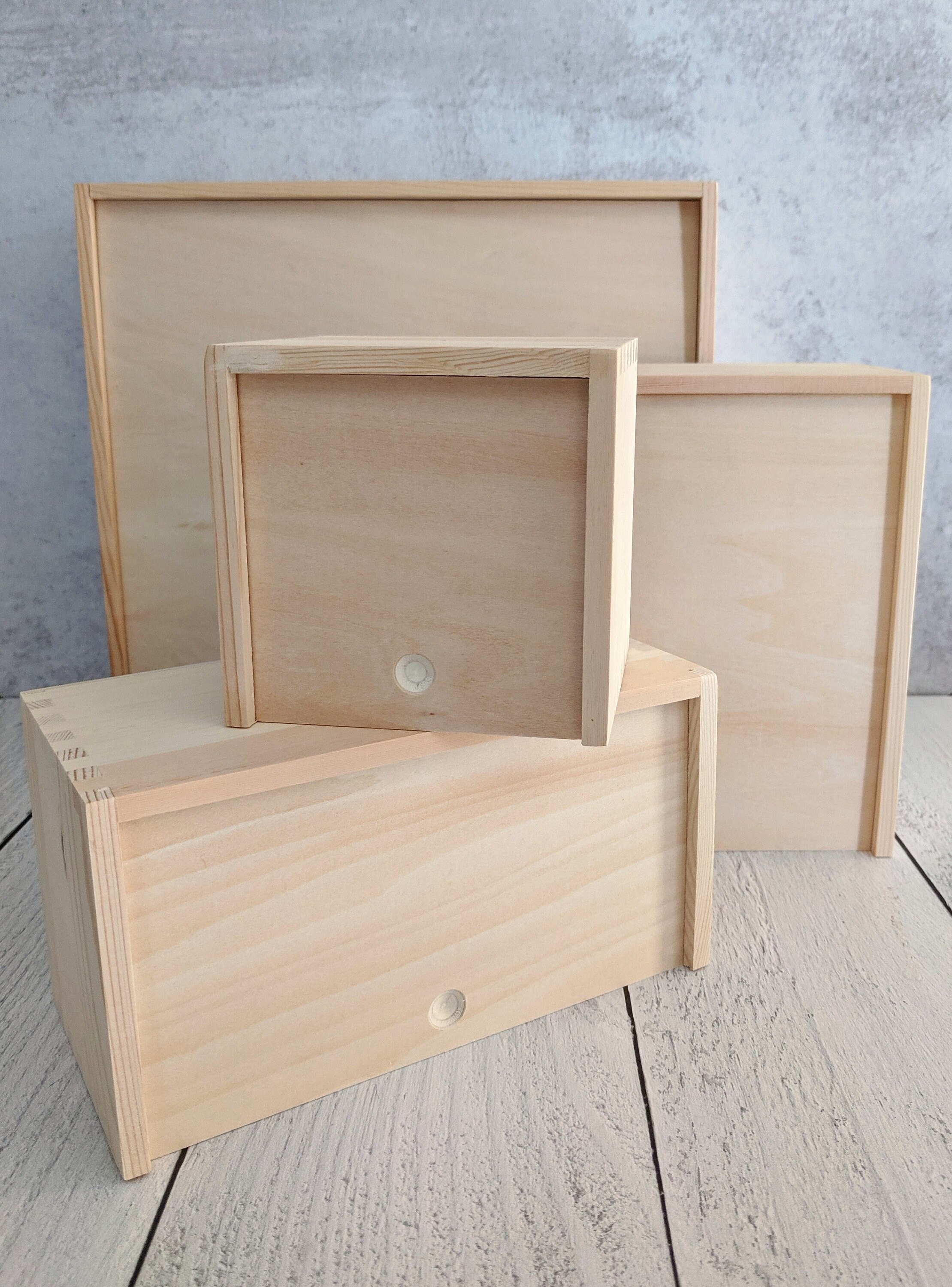 Caja de madera rectangular personalizada | Etsy