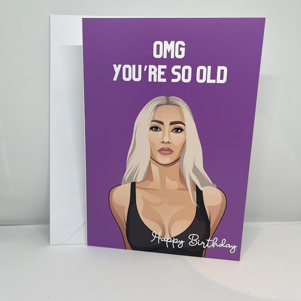 Kim Kardashian geïnspireerde verjaardagskaart