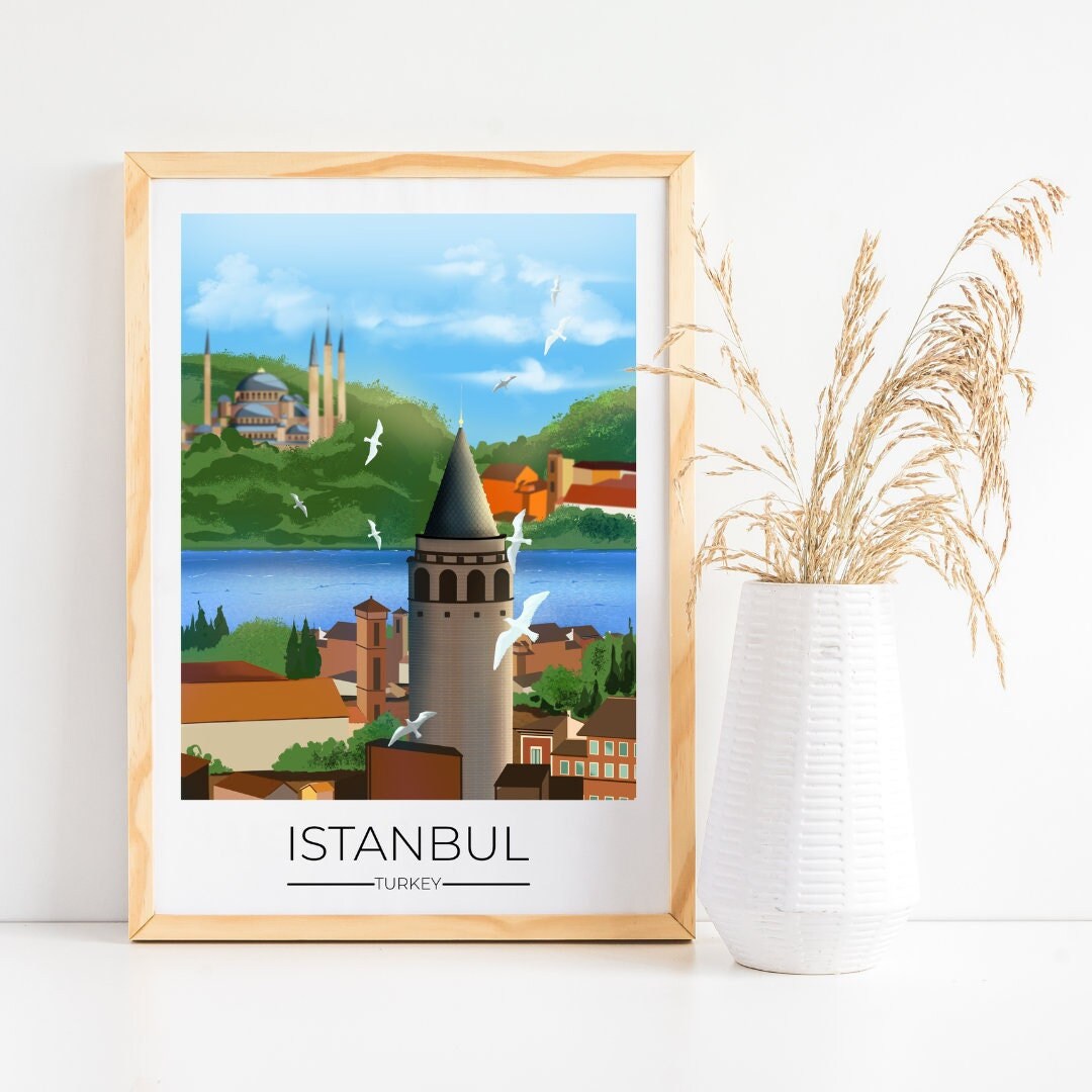 Istanbul Art Turkey Wall Art Maximalist Wall Art Maximalist Decor
