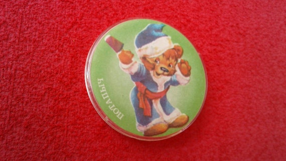 Teddy bear. Icon. Potapych. Soviet antique plastic