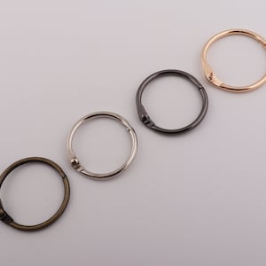 25mm binnenste losse bladringen gespleten ring ring ringen tijdschrift ringen grote boek ringen voor boekbinding binding levert 2-4-10 pc's