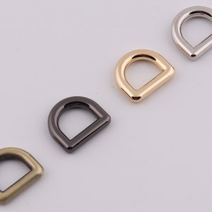 1/2" (12mm Inner)  metal d ring accessories purse d ring buckle strap rings bags hardware  2-4-10pcs
