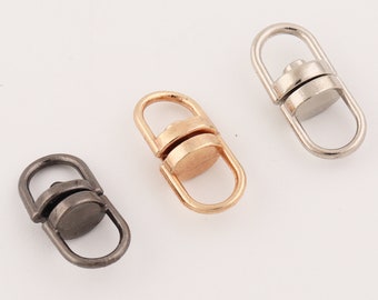 10-20-50 pcs （6mm inner）360º key ring connector swivel hooks connector ,swivel Joint,alloy Connector,keychain hook hardware DIY accessories