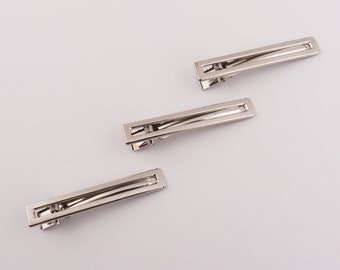 zilver haar alligator clips, haar accessoire blanks, haar clips, bulk alligator clips, bloem haar boog clip, zilveren alligator 10-20-50 pc's