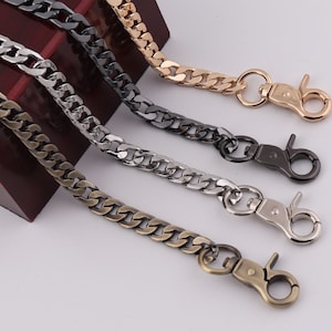 120cm metal crossbody bag chain, 10mm high quality purse chain, shoulder handbag chain,replacement handle chain 1-2 pcs
