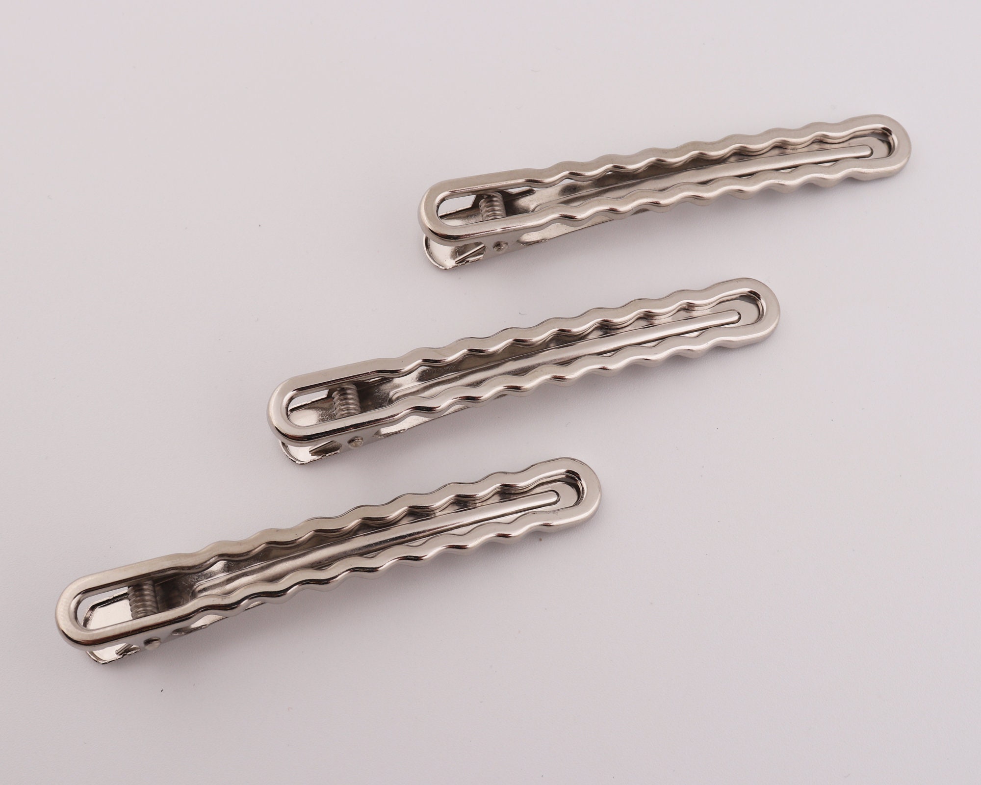 silver hair alligator clips, hair accessory blanks, hair clips, bulk alligator clips, flower hair bow clip, silver alligator 10-20-50 pcs