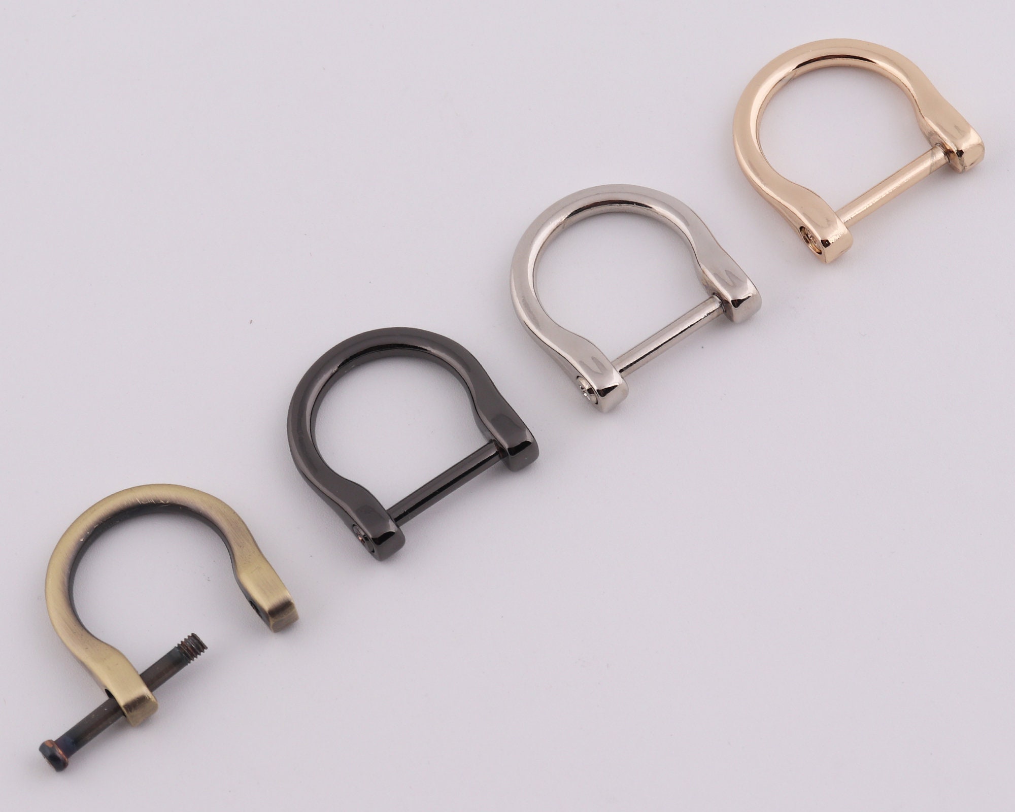 10mm Width Brass Flat Rivets and Studs for Handbags/screwed Studs/ Button  Leatherworking Screws Belt Stud 10 Sets A Pack 