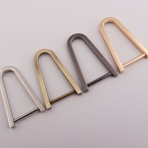 7/8"(22mm Inner)  horseshoe d ring bag connector u shape ring bag hardware bag clasp metal d ring screw d ring 2-4-10 pcs