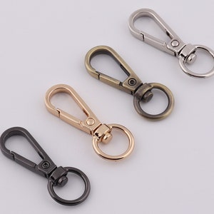 Small Swivel Lobster Clasps 12mm X 7mm in Rose Gold, Silver, Gold
