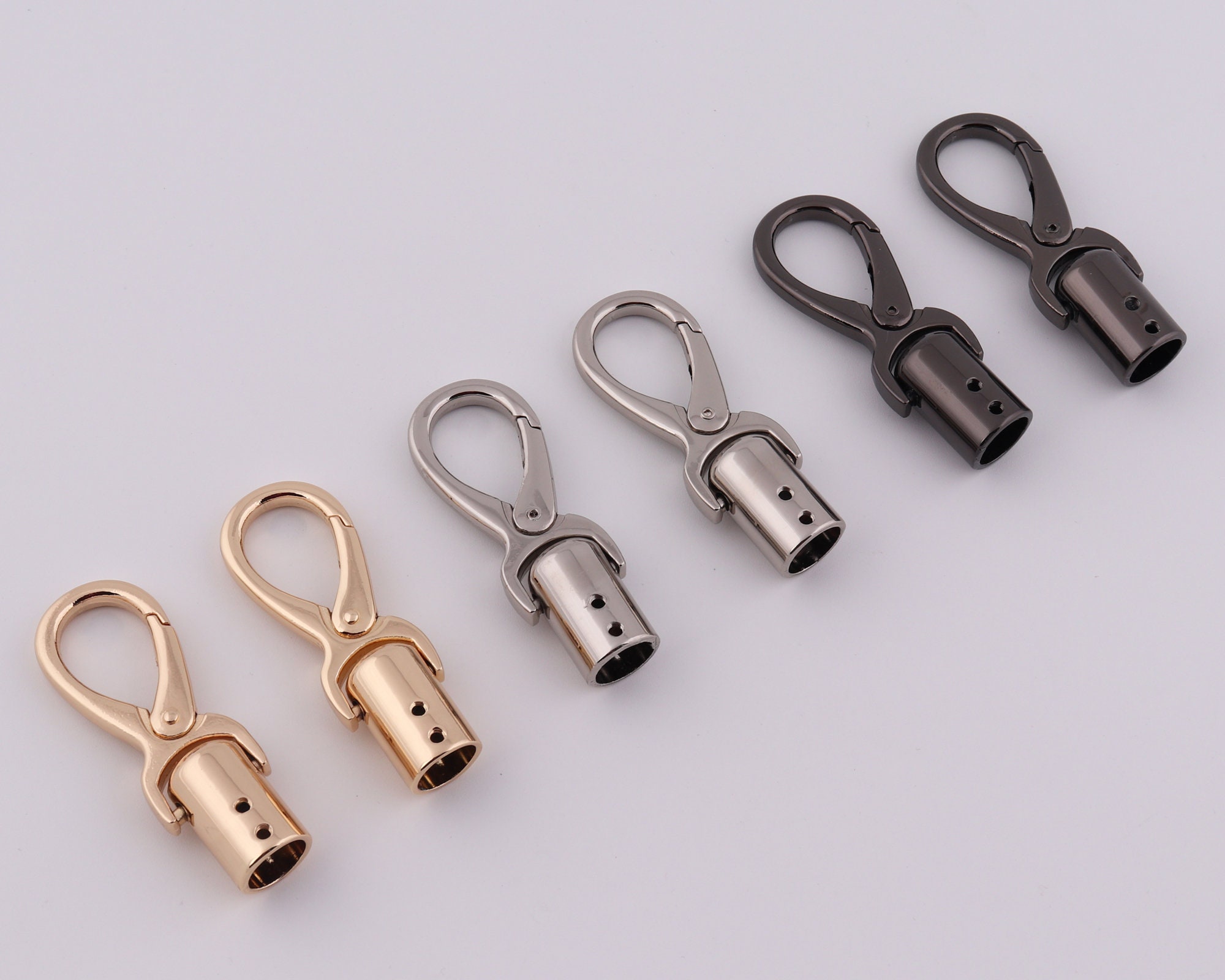 11mm*61mm Metal Tassel Cap Clasp Hook Cord End Stopper Hook