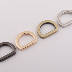 5/8&quot; (16mm Inner)  metal d ring bucke strap rings bags hardware  purse d rng alloy d rigs 2-4-10pcs