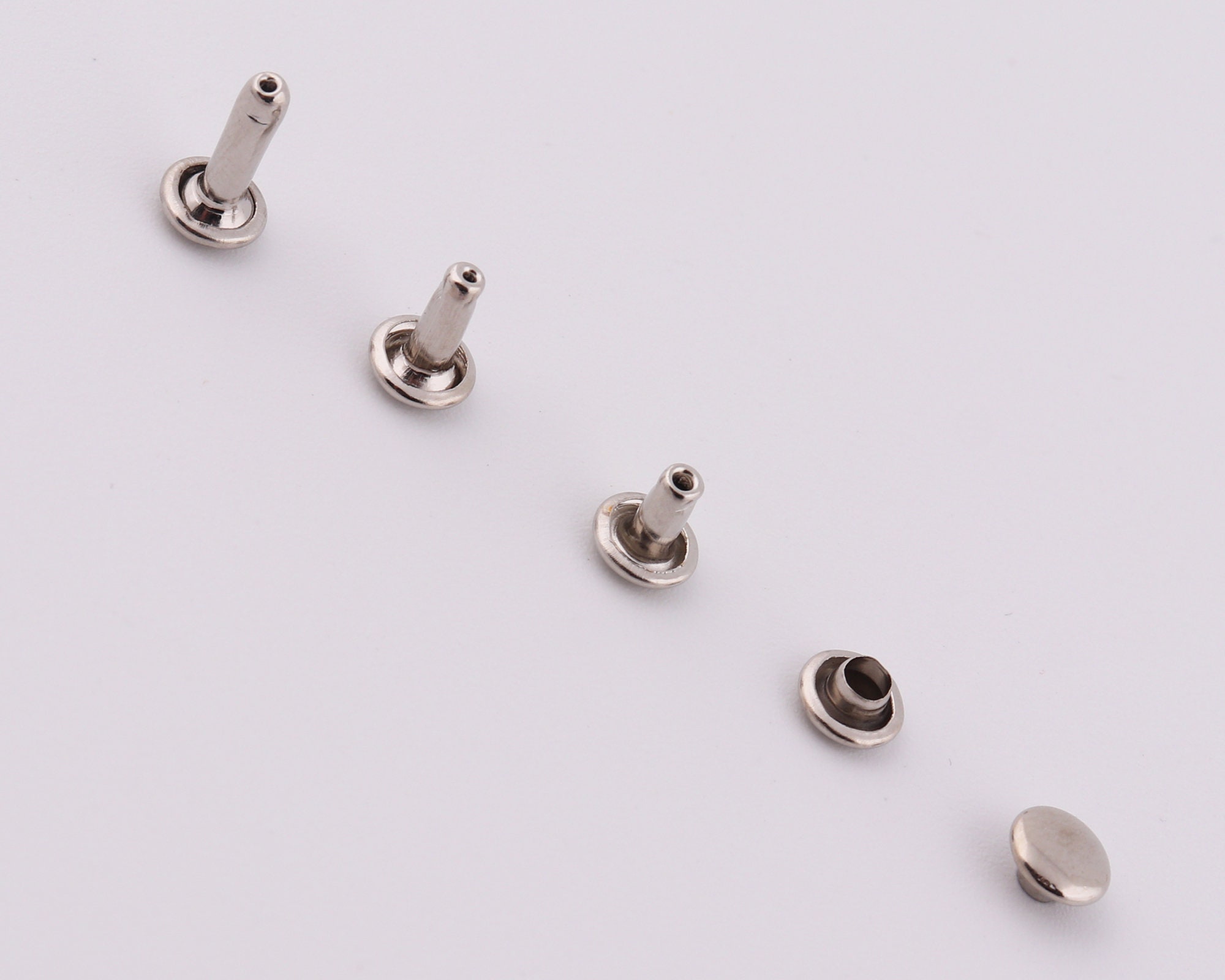 6×6mm 6×8mm 6×10mm Metal Rivets Double Cap Round Rivets Flat Rivets ...