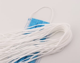 4×2mm outer flat comfortable elastic band for ear loops,white color flat nylon elastic bands,DIY beads Jewelry sewing garment accessories