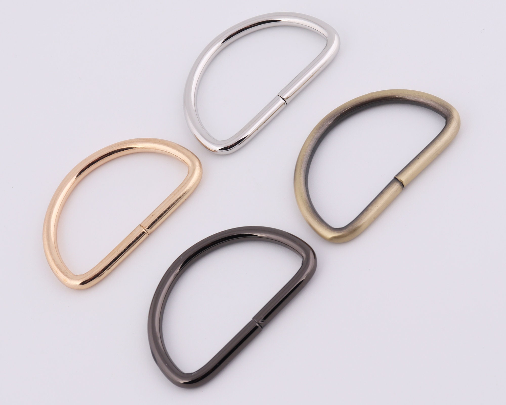 10pcs Meetee Nylon Elastic Belt Loop Ring Clip Hook Tail Clasp For