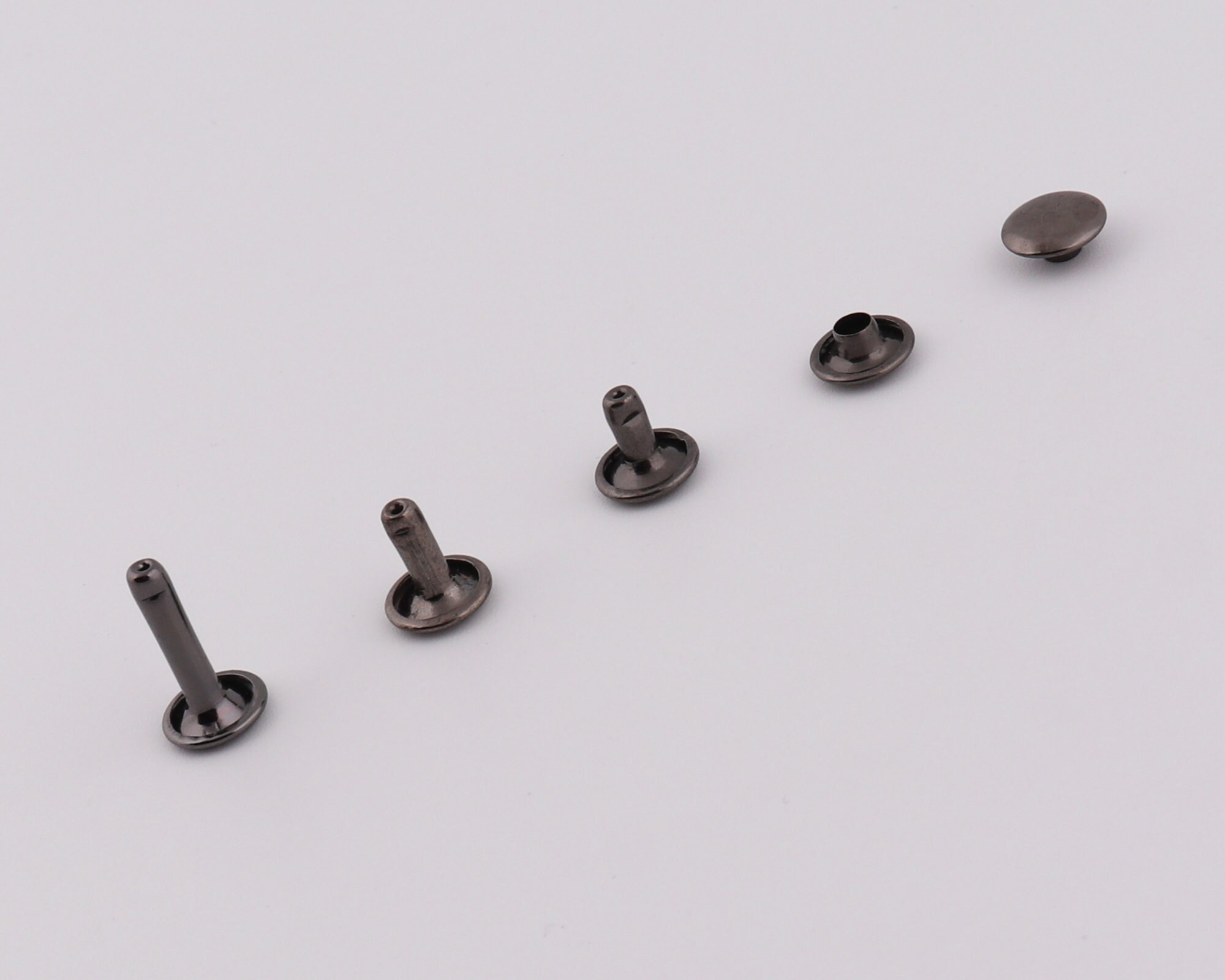 9×8mm 9×10mm 9×16mm Metal Rivets Double Cap Round Rivets Leather Rivet ...