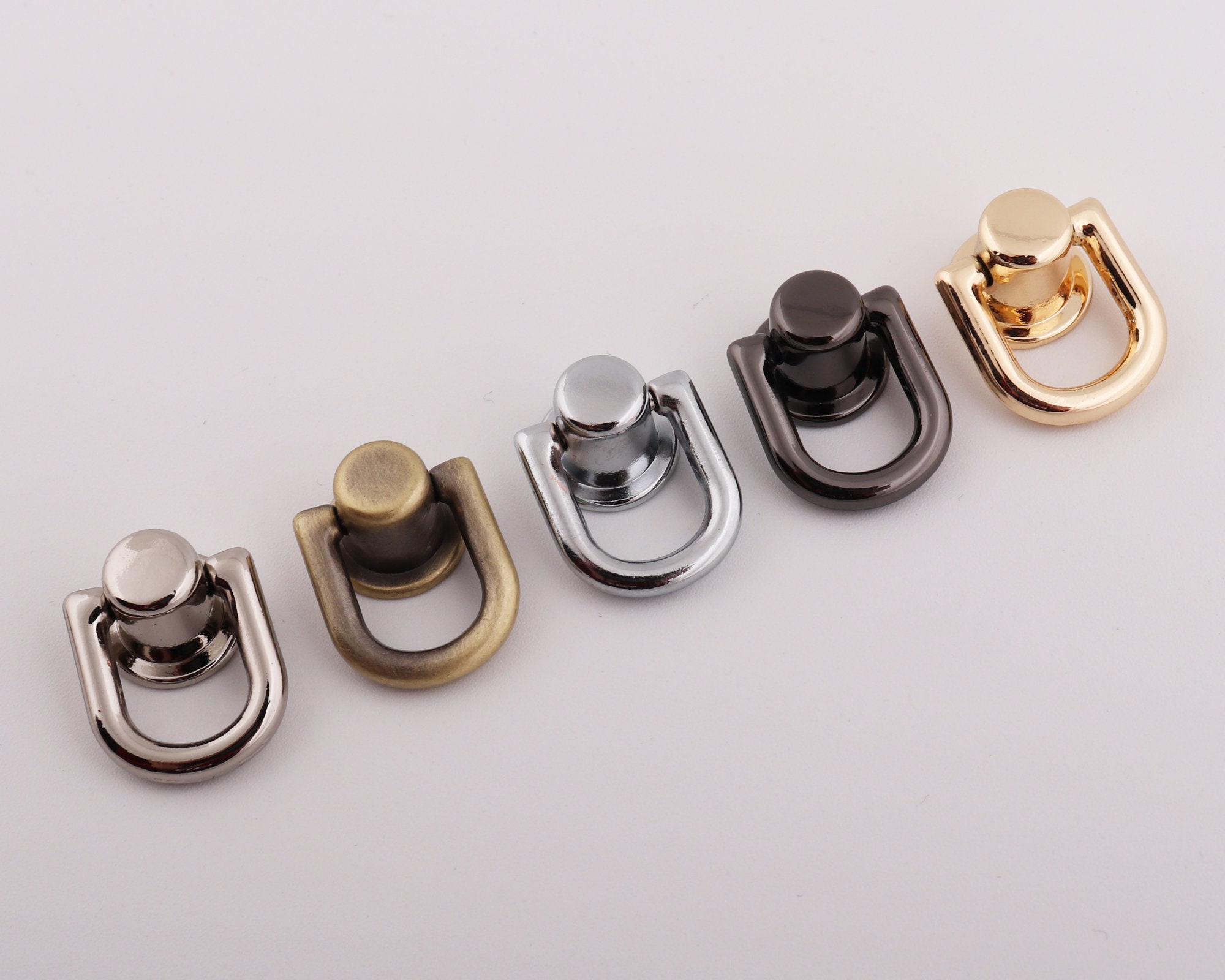 10mm Chain Screw Connector Loop Strap Stud Round Rivet Connector