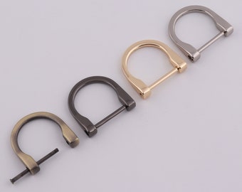 1 "(24mm interno) ferro di cavallo d anello sacchetto connettore u forma anello sacchetto hardware sacchetto fibbia metallo d anello vite d anello 2-4-10 pezzi