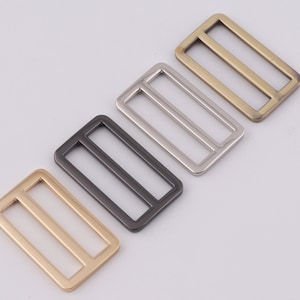 1.5" (37mm Inner) metal adjuster alloy regulator slide buckle Strap buckle strap adjuster bags hardware 2-4-10pcs
