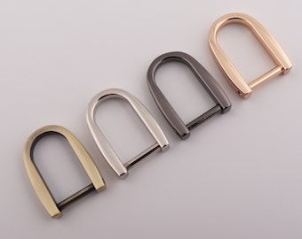 1/2 "(14mm interno) ferro di cavallo d anello sacchetto connettore u forma anello borsa hardware sacchetto fibbia metallo d anello vite d anello anello 2-4-10 pezzi