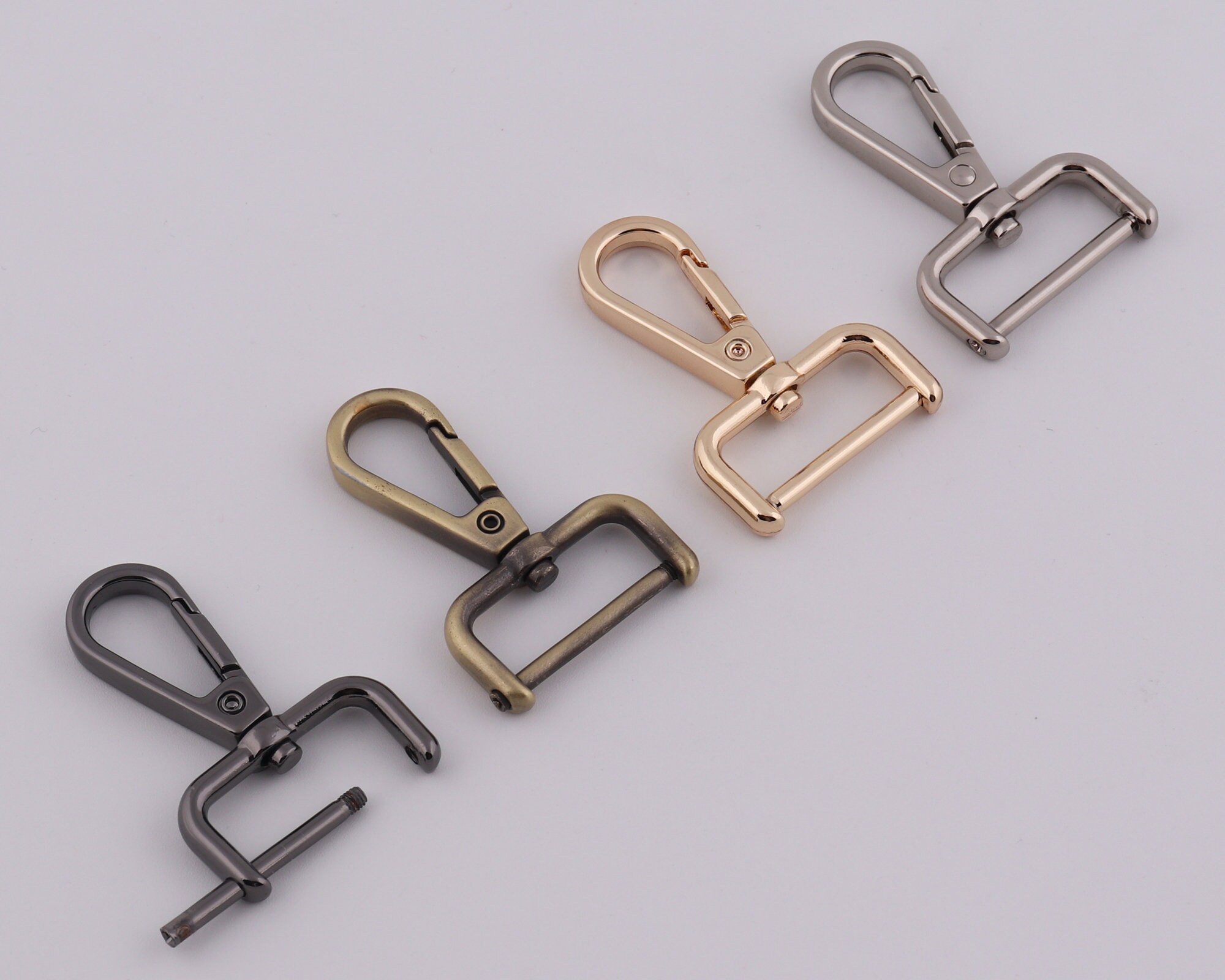 25mm inner 1\u201c swivel clasp snap hook swivel snap hook webbing strap hook purse clasp bag hardware supplies 2-4-10pcs