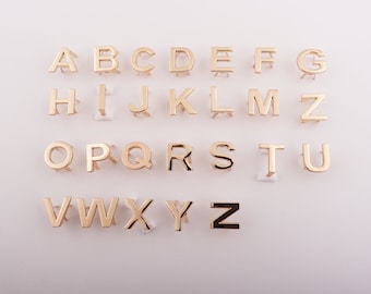 1-2-4-10 pcs metal 26 english letters purse label metal bag label personalized labels leather badge handbags hardware