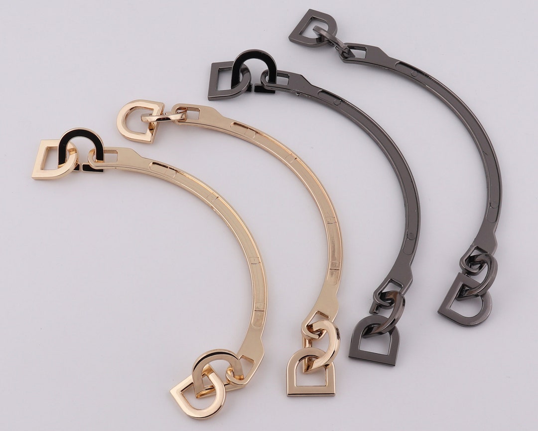 1 Pair 5 122mm Inner Metal Purse Handle Bag Handle Arch Style Semcircle