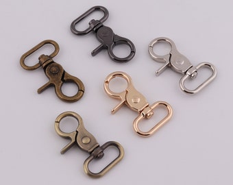 1" (26mm Inner) swivel clasp hook,snap hook,metal lobster clasp,webbing strap hook,swivel strap hook for bag, purse,spring hook 2-4-10pcs