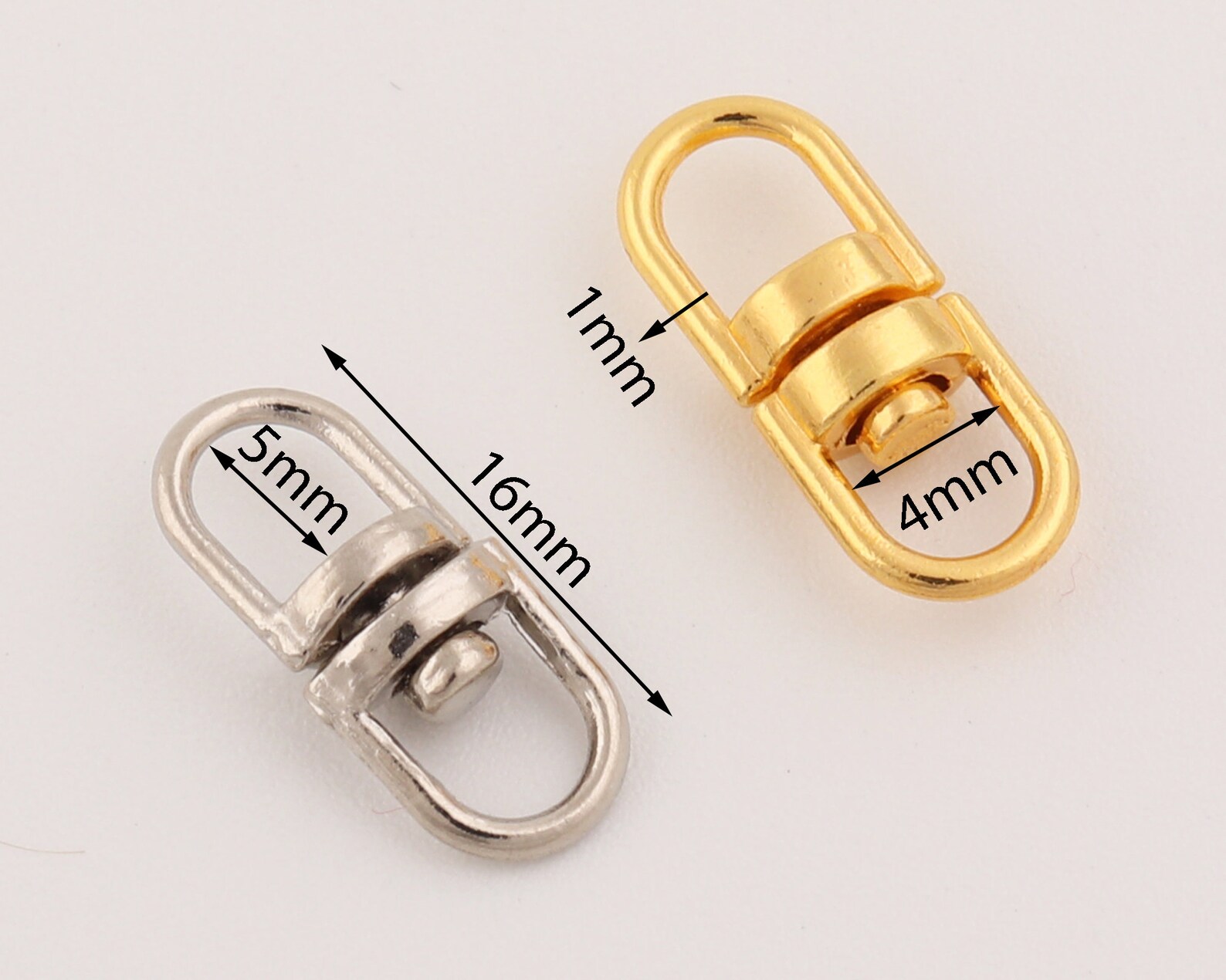 102050 Pcs 4mm Inner360º Key Ring Connector Swivel Hooks Etsy India