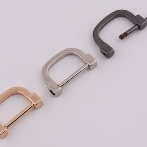 1&quot; (24mm Inner) d buckle horseshoe d ring  u shape ring screw d rings handbag connector bag accessories 2-4-10 pcs