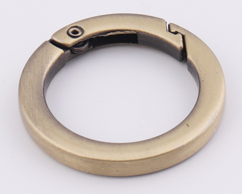 25mm Inner metal spring o ring clasps spring gate ring spring o ring clasp push gate snap hooks 2-4-10pcs 1