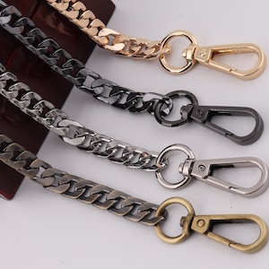 120cm metal crossbody bag chain, 10mm high quality purse chain, shoulder handbag chain,replacement handle chain 1-2 pcs