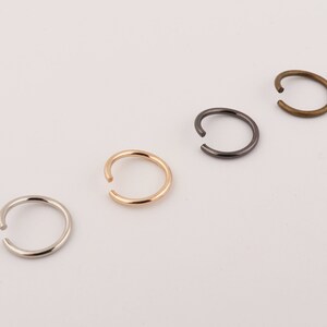 20-50-100 pcs （12mm inner）plated open Jump rings metal o ring metal o jump ring for supply