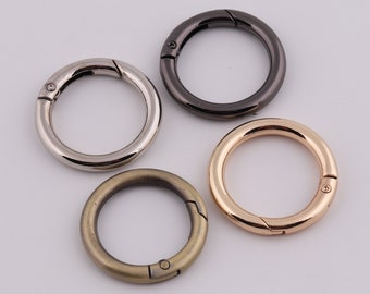 1" (25mm Inner) printemps o anneau clasps anneau de ressort ring bourse o anneau rond anneau pousser porte crochet 2-4-10pcs